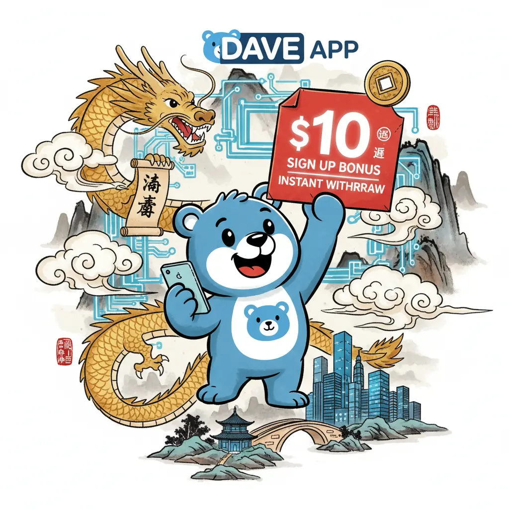 $10 sign up bonus instant withdraw - Dave